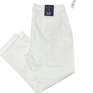 GAP Boyfriend Khaki Casual White Pants Women’s SZ 12 New